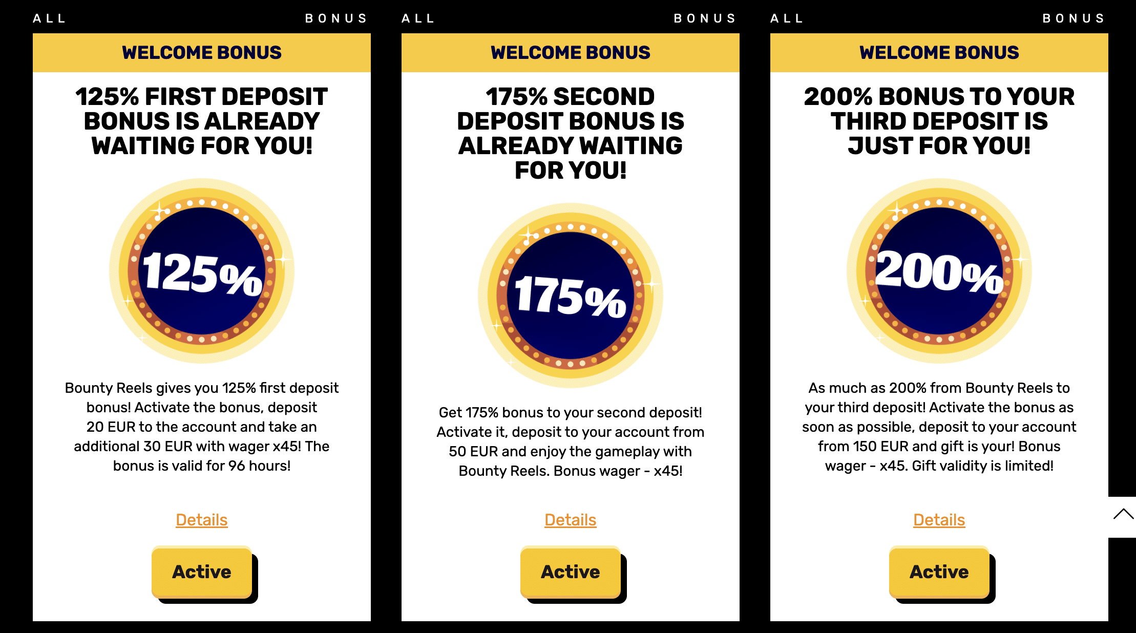 Bounty reels Promotions