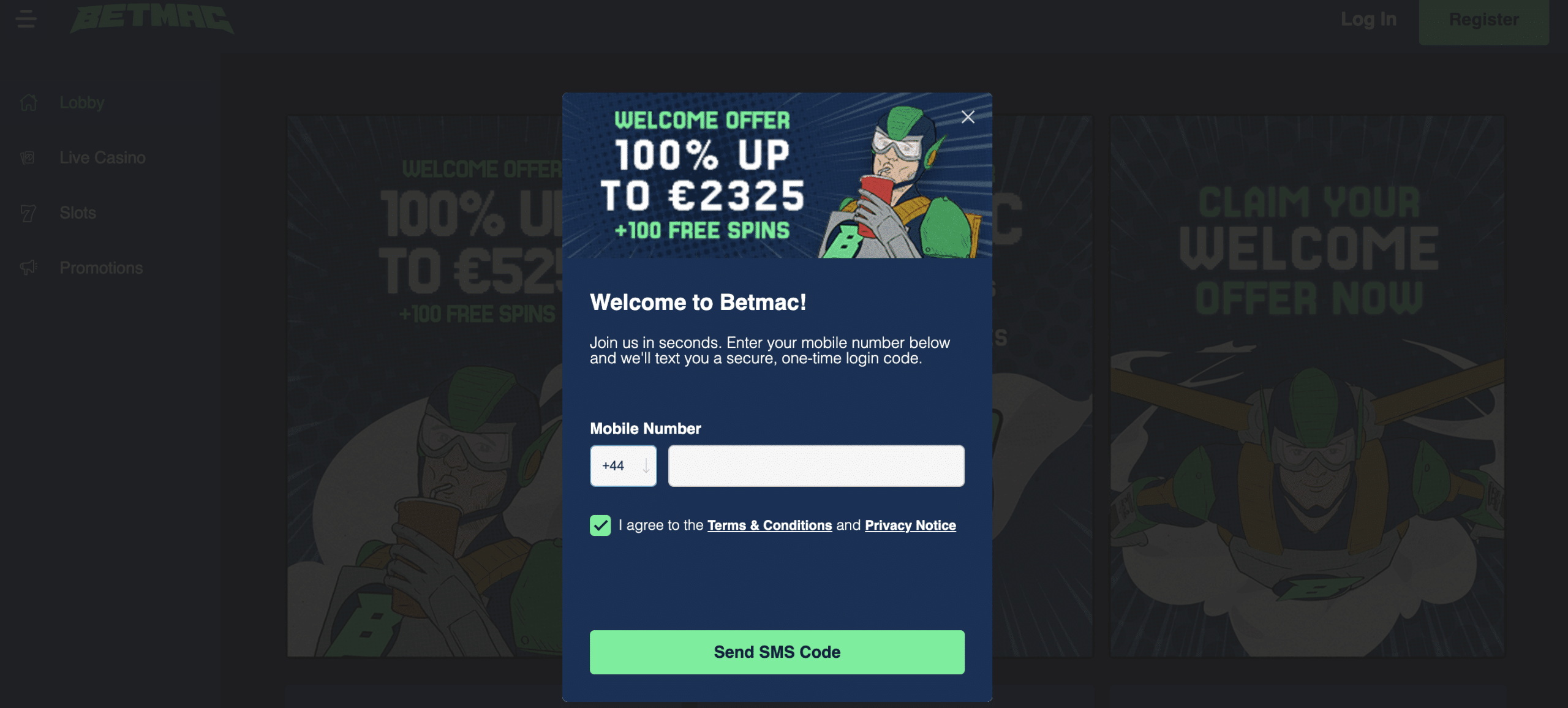 betmac welcome bonus