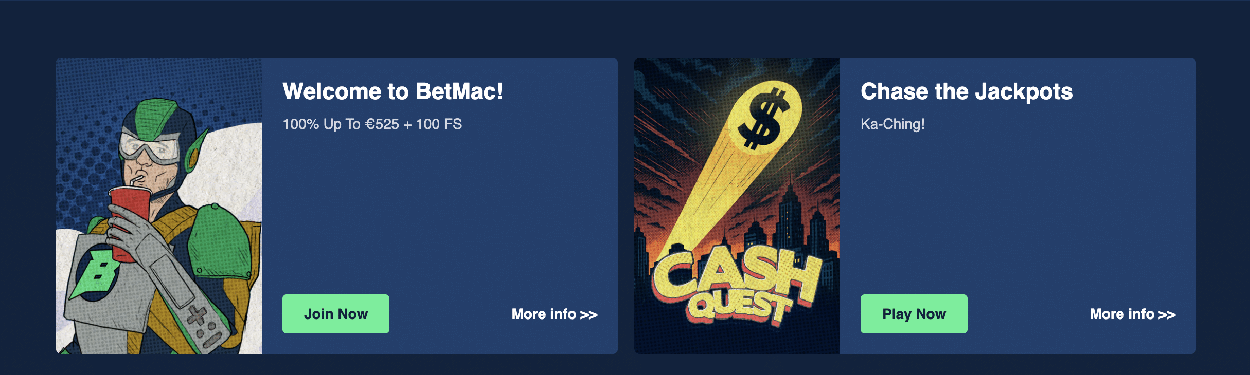betmac bonuses