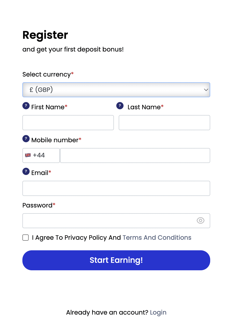 iwinfortune register